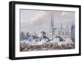 The Battle of Luebeck Between French Troops and Prussian Forces-null-Framed Giclee Print