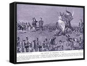 The Battle of Magnesia 190 BC-Leslie Mosley-Framed Stretched Canvas