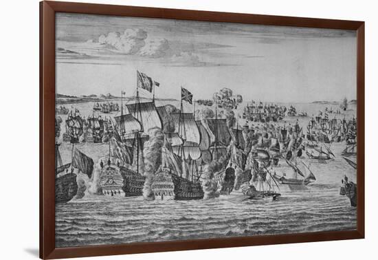 'The Battle of Malaga', c1704-Isaac Sailmaker-Framed Giclee Print