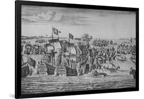 'The Battle of Malaga', c1704-Isaac Sailmaker-Framed Giclee Print