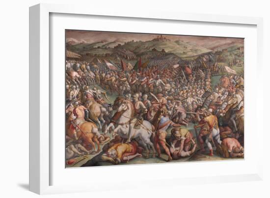 The Battle of Marciano in Val Di Chiana, 1570-1571-Giorgio Vasari-Framed Giclee Print