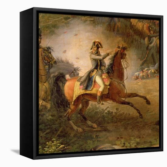 The Battle of Marengo, Detail of Napoleon Bonaparte-Louis Lejeune-Framed Stretched Canvas