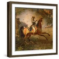 The Battle of Marengo, Detail of Napoleon Bonaparte-Louis Lejeune-Framed Giclee Print