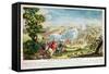 The Battle of Minden in Westphalia in 1759-null-Framed Stretched Canvas