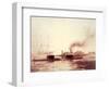 The Battle of Mobile Bay, August 1864, American Civil War, United States-null-Framed Giclee Print