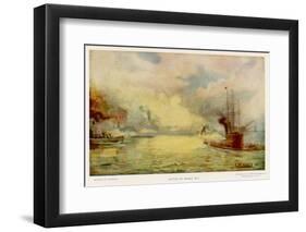 The Battle of Mobile Bay-E. Packbauer-Framed Photographic Print