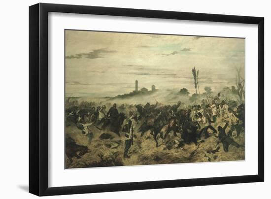 The Battle of Montebello, 1862-Giovanni Fattori-Framed Giclee Print