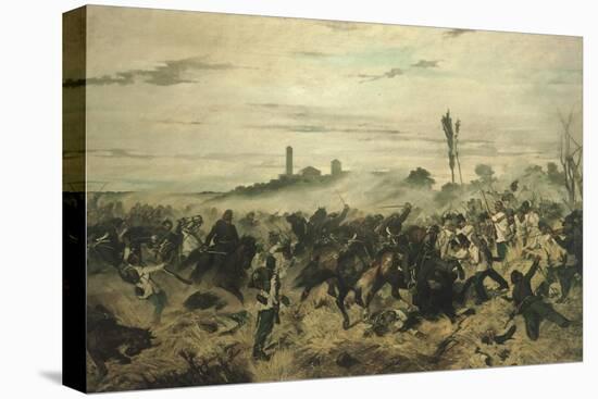 The Battle of Montebello, 1862-Giovanni Fattori-Stretched Canvas