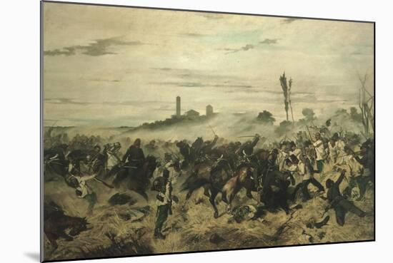 The Battle of Montebello, 1862-Giovanni Fattori-Mounted Giclee Print