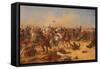 The Battle of Moodkee 18Th December 1845, C.1890 (Oil on Canvas)-Ernest Crofts-Framed Stretched Canvas