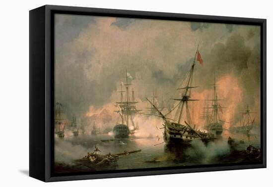 The Battle of Navarino, 20th October 1827, 1846-Ivan Konstantinovich Aivazovsky-Framed Stretched Canvas