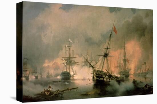 The Battle of Navarino, 20th October 1827, 1846-Ivan Konstantinovich Aivazovsky-Stretched Canvas