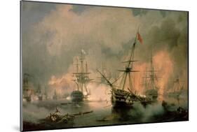 The Battle of Navarino, 20th October 1827, 1846-Ivan Konstantinovich Aivazovsky-Mounted Giclee Print