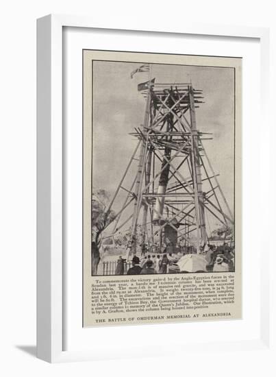 The Battle of Omdurman Memorial at Alexandria-null-Framed Giclee Print