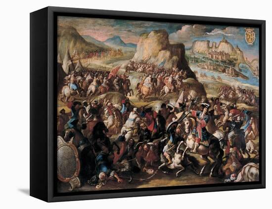 The Battle of Oran, 1699-Acisclo Antonio Palomino de Castro y Velasco-Framed Stretched Canvas