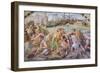 The Battle of Ostia, 1516-17 (Fresco)-Raphael (1483-1520)-Framed Giclee Print