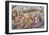 The Battle of Ostia, 1516-17 (Fresco)-Raphael (1483-1520)-Framed Giclee Print