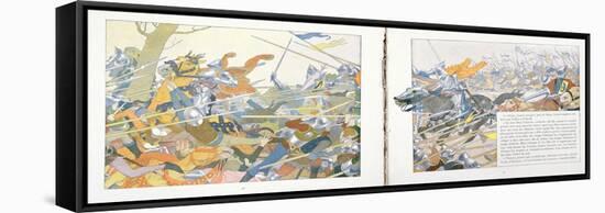 The Battle of Patay from 'Jeanne D'Arc', C.1910-Louis Maurice Boutet De Monvel-Framed Stretched Canvas