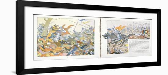 The Battle of Patay from 'Jeanne D'Arc', C.1910-Louis Maurice Boutet De Monvel-Framed Premium Giclee Print