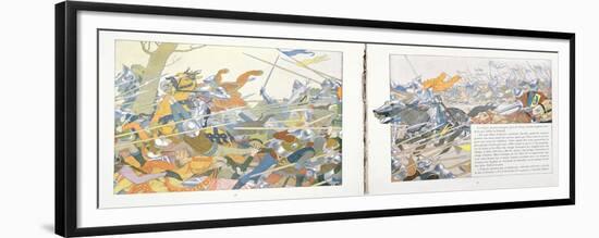 The Battle of Patay from 'Jeanne D'Arc', C.1910-Louis Maurice Boutet De Monvel-Framed Premium Giclee Print