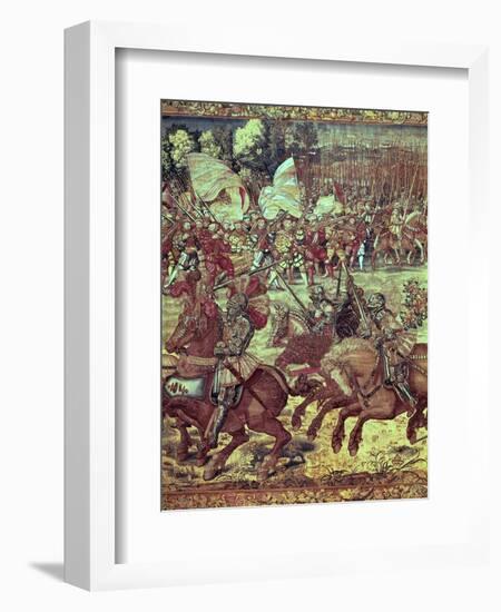 The Battle of Pavia, 24 February 1525-Bernard van Orley-Framed Giclee Print