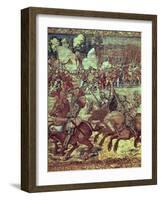 The Battle of Pavia, 24 February 1525-Bernard van Orley-Framed Giclee Print