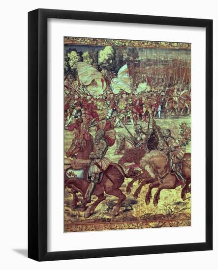 The Battle of Pavia, 24 February 1525-Bernard van Orley-Framed Giclee Print