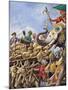 The Battle of Plassey of 1757-Peter Jackson-Mounted Giclee Print