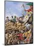 The Battle of Plassey of 1757-Peter Jackson-Mounted Giclee Print