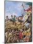 The Battle of Plassey of 1757-Peter Jackson-Mounted Giclee Print