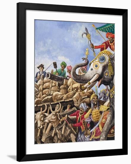 The Battle of Plassey of 1757-Peter Jackson-Framed Giclee Print