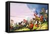 The Battle of Plassey-Severino Baraldi-Framed Stretched Canvas