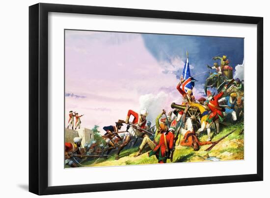 The Battle of Plassey-Severino Baraldi-Framed Giclee Print