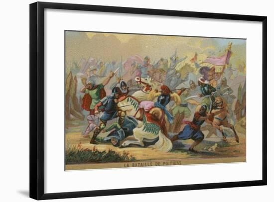 The Battle of Poitiers, France, 732-null-Framed Giclee Print