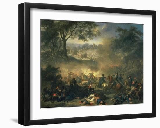 The Battle of Poltava in 1709, 1717-Jean-Marc Nattier-Framed Giclee Print