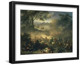 The Battle of Poltava in 1709, 1717-Jean-Marc Nattier-Framed Giclee Print