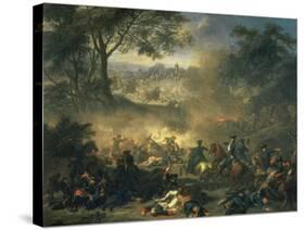 The Battle of Poltava in 1709, 1717-Jean-Marc Nattier-Stretched Canvas