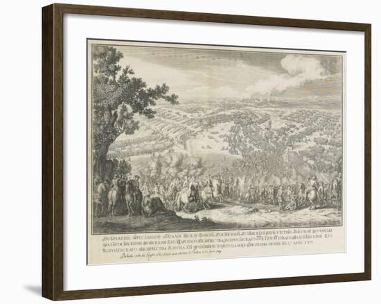 The Battle of Poltava on 27 June 1709-Nicolas de Larmessin-Framed Giclee Print