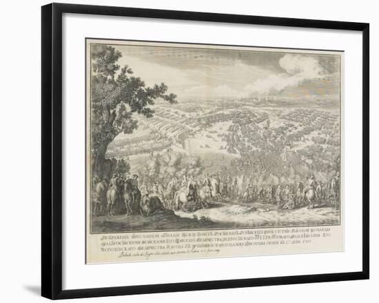 The Battle of Poltava on 27 June 1709-Nicolas de Larmessin-Framed Giclee Print