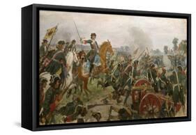 The Battle of Poltava-Ivan Alexeyevich Vladimirov-Framed Stretched Canvas
