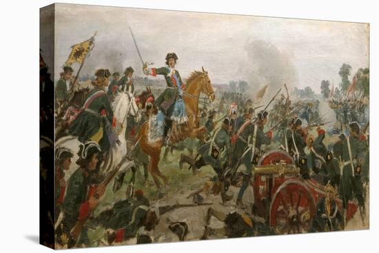 The Battle of Poltava-Ivan Alexeyevich Vladimirov-Stretched Canvas