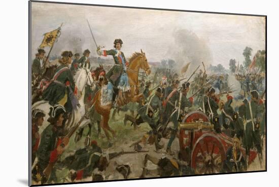 The Battle of Poltava-Ivan Alexeyevich Vladimirov-Mounted Giclee Print