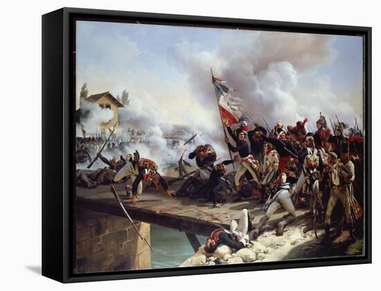 The Battle of Pont D'Arcole, 1826-Horace Vernet-Framed Stretched Canvas