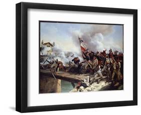 The Battle of Pont D'Arcole, 1826-Horace Vernet-Framed Premium Giclee Print