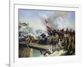 The Battle of Pont D'Arcole, 1826-Horace Vernet-Framed Giclee Print