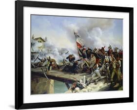 The Battle of Pont D'Arcole, 1826-Horace Vernet-Framed Giclee Print