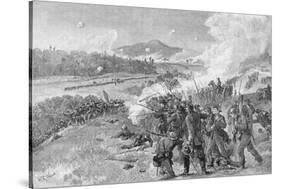 The Battle of Resaca, Georgia, May 14th 1864, from "Battles and Leaders of the Civil War"-Alfred Rudolf Waud-Stretched Canvas