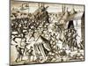 The Battle of Roch Darien and Charles of Blois Taken Prisoner by the English-null-Mounted Giclee Print