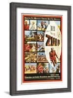 The Battle of Rorke's Drift, 1964, "Zulu" Directed by Cy Endfield-null-Framed Giclee Print