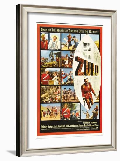 The Battle of Rorke's Drift, 1964, "Zulu" Directed by Cy Endfield-null-Framed Giclee Print